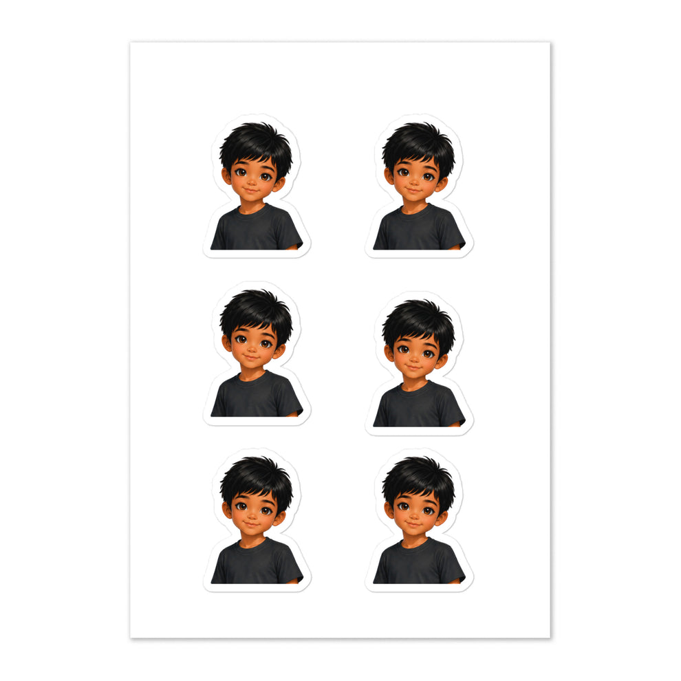 Meet Raji™ Head Sticker Sheet – QuietQulture Kids™